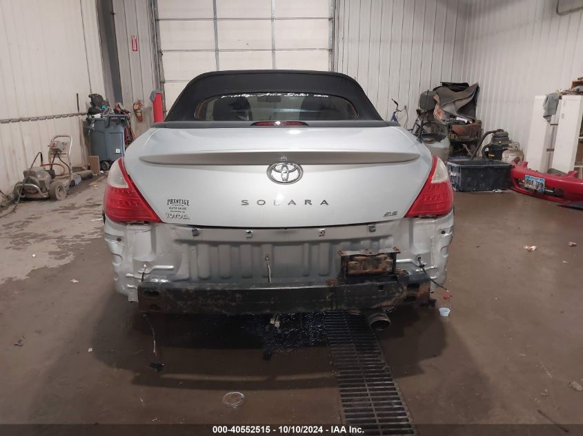 2007 Toyota Camry Solara Se VIN: 4T1FA38P07U126660 Lot: 40552515