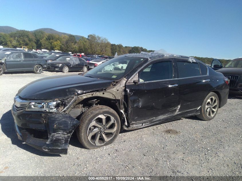 1HGCR3F83HA000762 2017 Honda Accord Ex-L V6