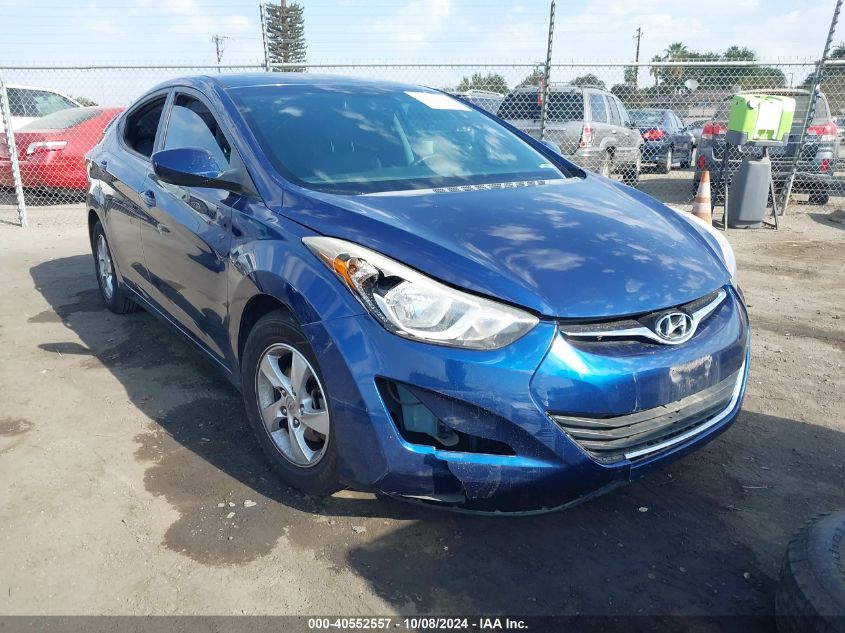 5NPDH4AE8FH551221 2015 HYUNDAI ELANTRA - Image 1