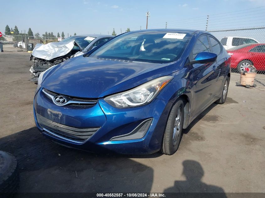 5NPDH4AE8FH551221 2015 HYUNDAI ELANTRA - Image 2