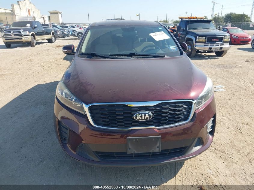 5XYPG4A36KG569037 2019 Kia Sorento 2.4L Lx