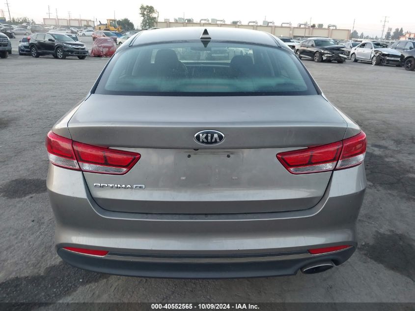 2016 Kia Optima Lx VIN: 5XXGT4L34GG112280 Lot: 40552565