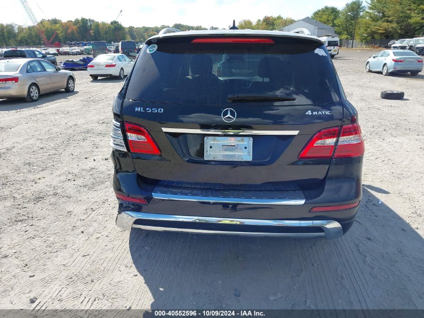 2014 Mercedes-Benz Ml 550 4Matic VIN: 4JGDA7DB4EA323659 Lot: 40552596