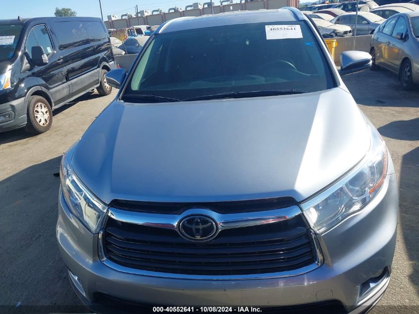 5TDYKRFH9ES030634 2014 Toyota Highlander Limited V6