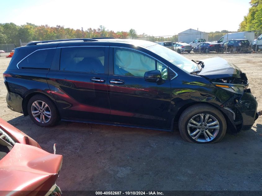 2022 Toyota Sienna Xse VIN: 5TDXSKFC0NS071340 Lot: 40552687