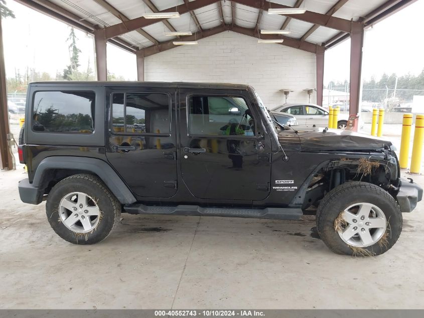 2014 Jeep Wrangler Unlimited Sport VIN: 1C4BJWDG2EL177834 Lot: 40552743