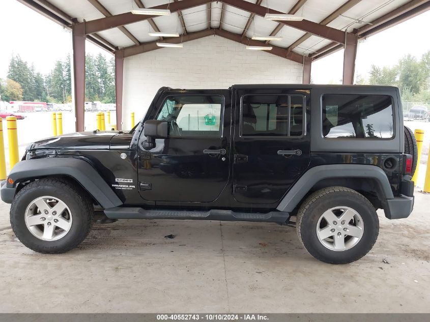 2014 Jeep Wrangler Unlimited Sport VIN: 1C4BJWDG2EL177834 Lot: 40552743