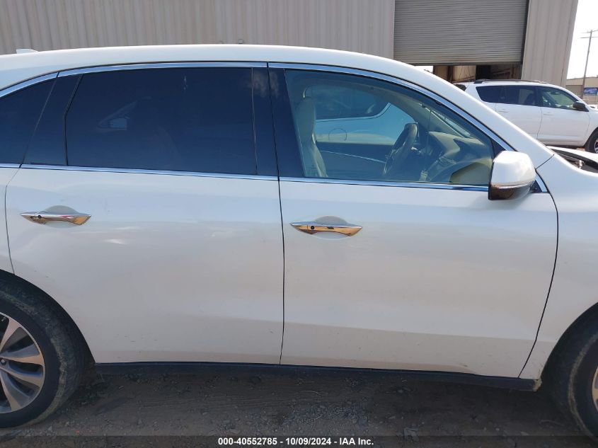 2014 Acura Mdx Technology VIN: 5FRYD4H48EB022020 Lot: 40552785