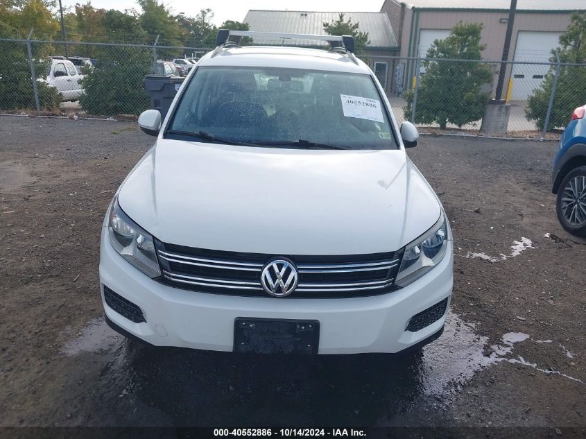 2017 Volkswagen Tiguan 2.0T S VIN: WVGAV7AX6HK000820 Lot: 40552886