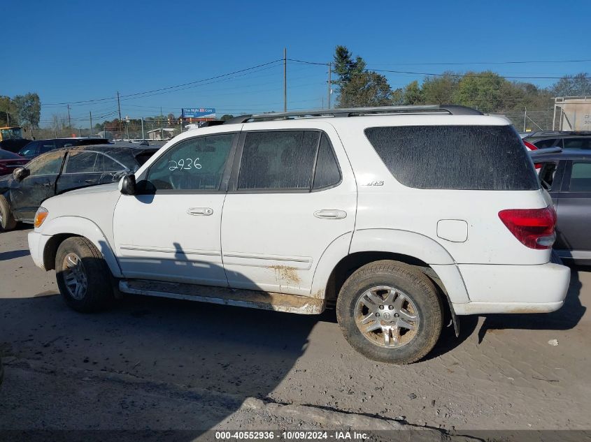 2007 Toyota Sequoia Sr5 VIN: 5TDZT34A07S287737 Lot: 40552936