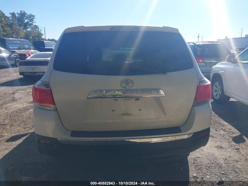 2013 Toyota Highlander VIN: 5TDZA3EH5DS039304 Lot: 40552943