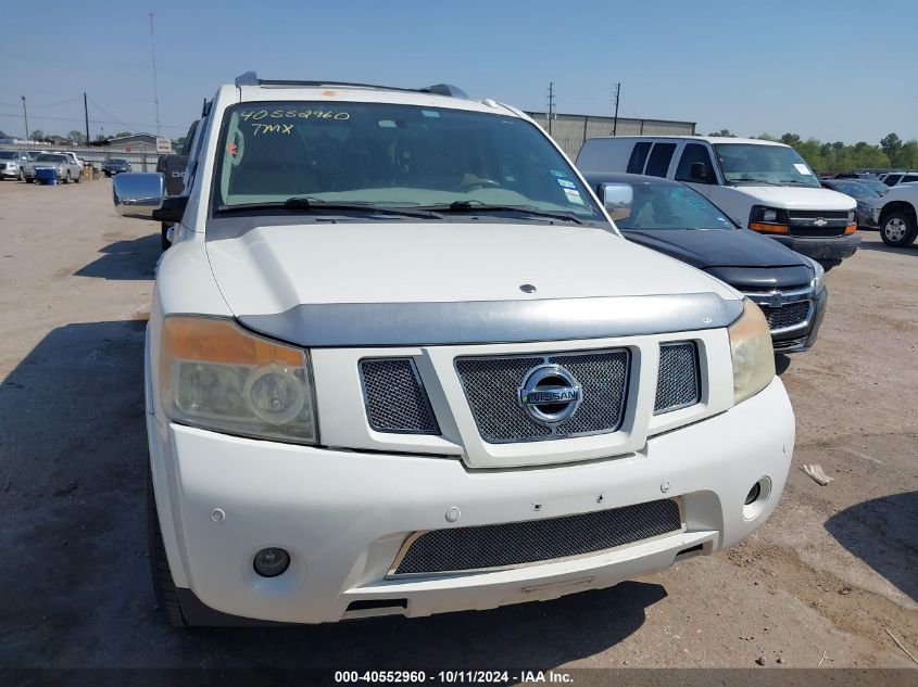 2012 Nissan Armada Platinum VIN: 5N1BA0NF1CN609152 Lot: 40552960