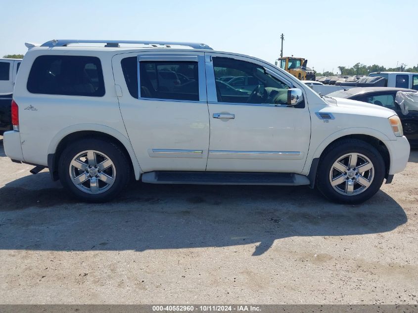 2012 Nissan Armada Platinum VIN: 5N1BA0NF1CN609152 Lot: 40552960