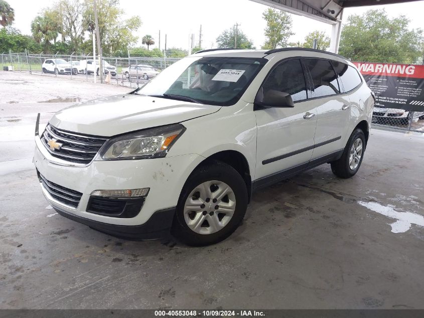 VIN 1GNKRFEDXGJ160959 2016 Chevrolet Traverse, LS no.2