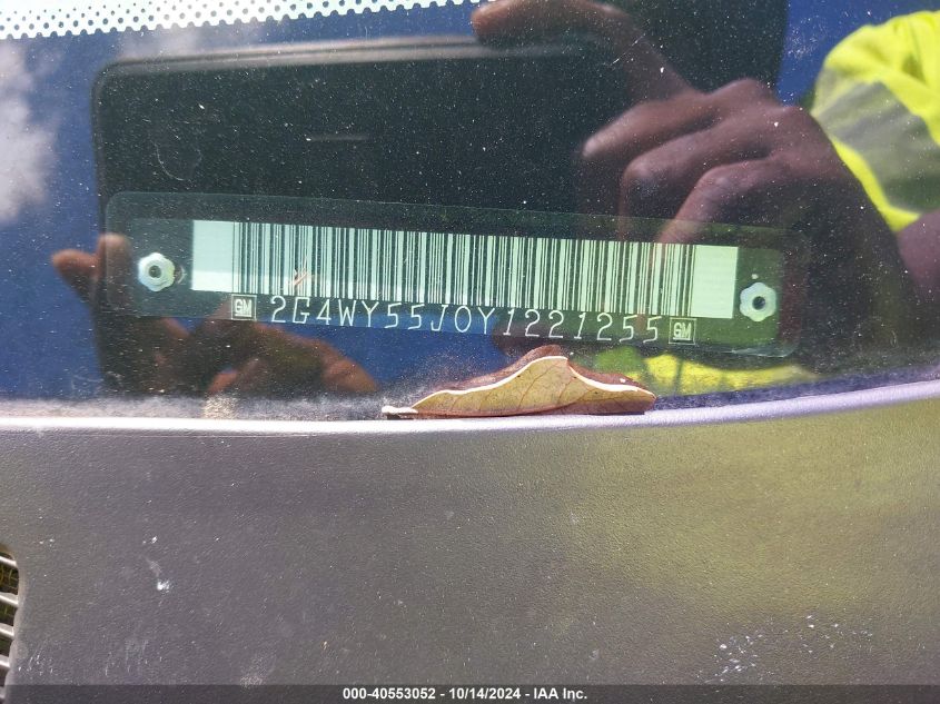 2000 Buick Century Limited VIN: 2G4WY55JOY1221255 Lot: 40553052