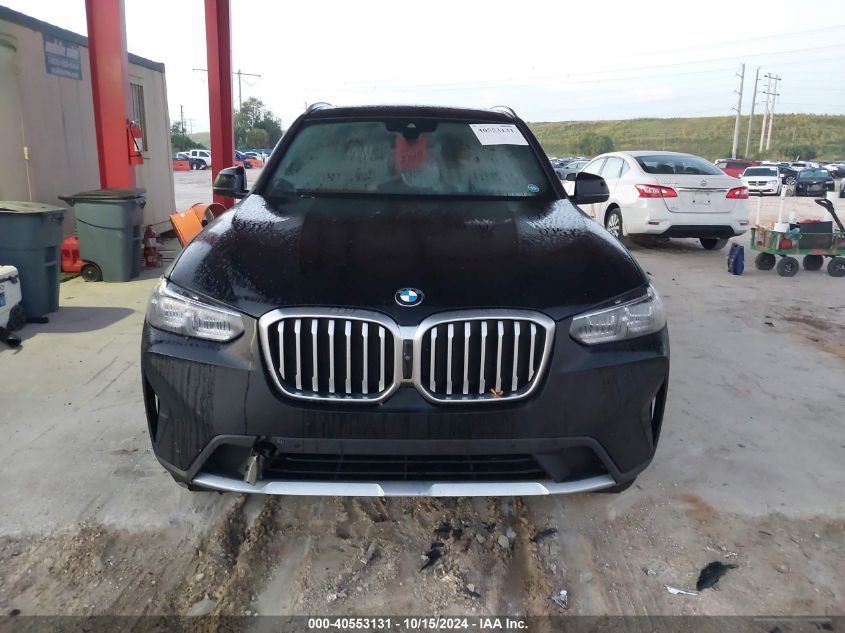 2023 BMW X3 xDrive30I VIN: 5UX53DP00P9N76170 Lot: 40553131