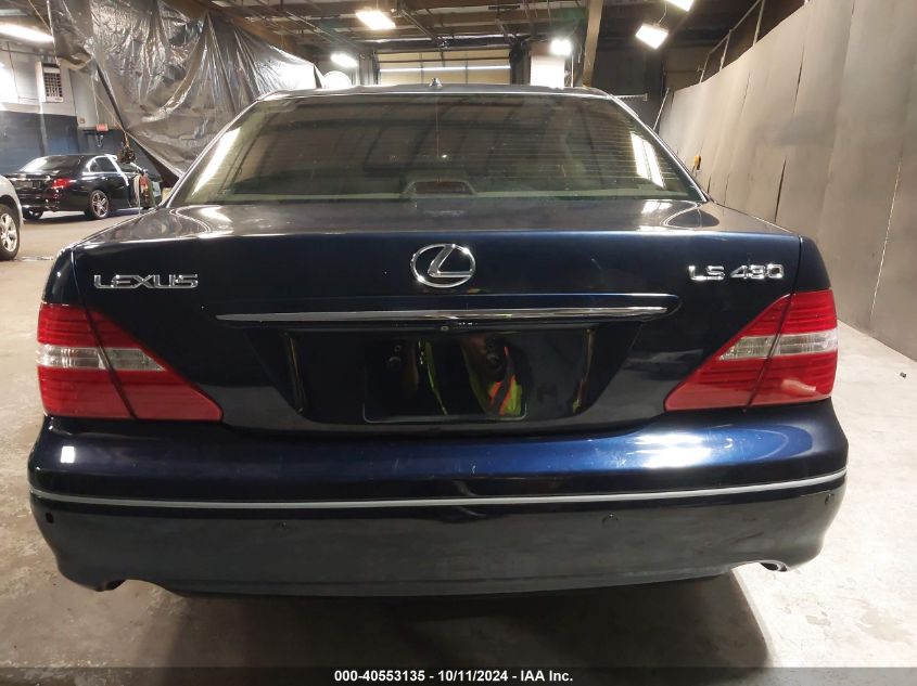 2006 Lexus Ls 430 VIN: JTHBN36F165045112 Lot: 40553135