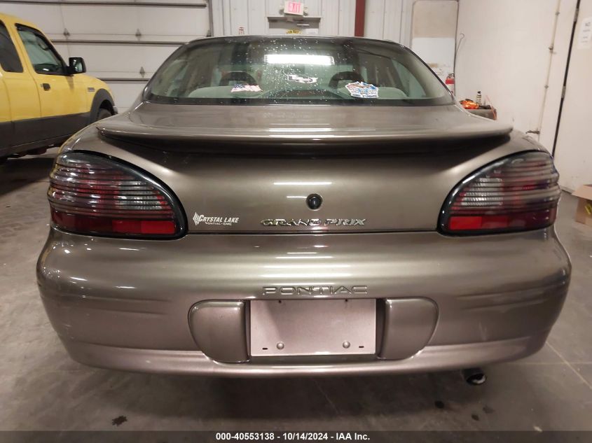 2000 Pontiac Grand Prix Se VIN: 1G2WJ52K7YF150865 Lot: 40553138