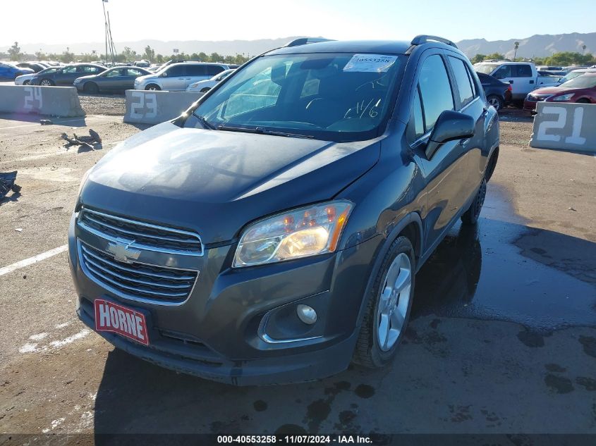 2016 Chevrolet Trax Ltz VIN: 3GNCJMSB7GL171915 Lot: 40553258