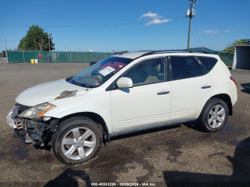 JN8AZ08W17W632391 2007 Nissan Murano S