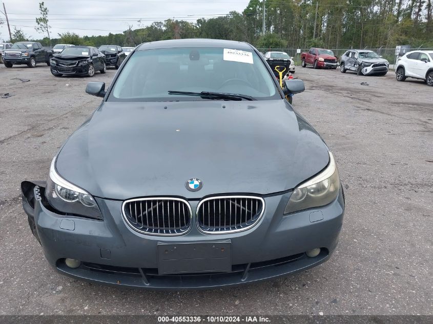 2007 BMW 525I VIN: WBANE53547CW66408 Lot: 40553336