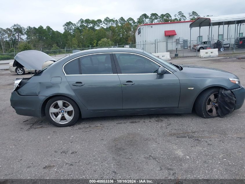 2007 BMW 525I VIN: WBANE53547CW66408 Lot: 40553336