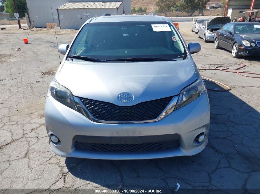 5TDXK3DC1ES446273 2014 Toyota Sienna Se 8 Passenger