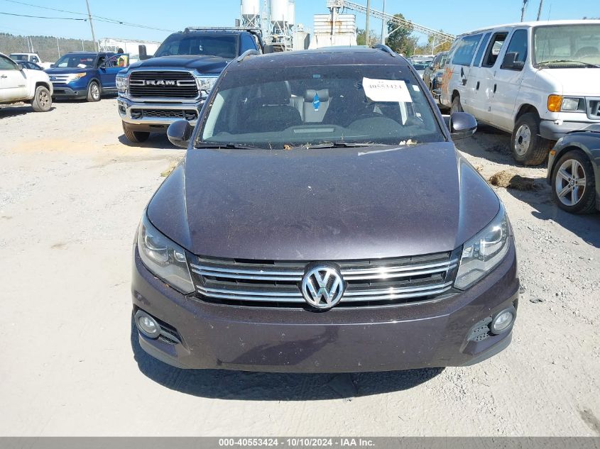 2016 Volkswagen Tiguan Se VIN: WVGAV7AX7GW518538 Lot: 40553424