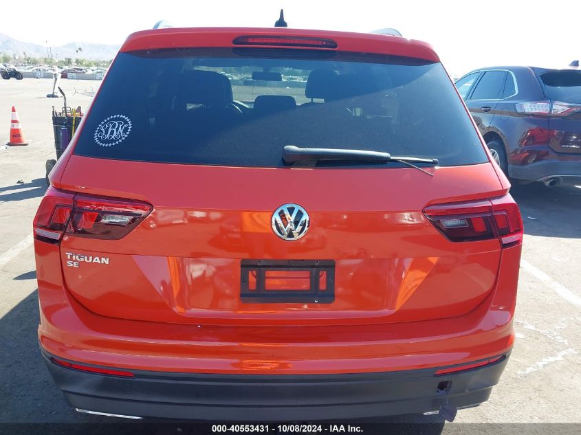 2019 Volkswagen Tiguan Se/Sel/Sel R-Line Jet-Black/Sel R-Line VIN: 3VV3B7AX5KM032780 Lot: 40553431