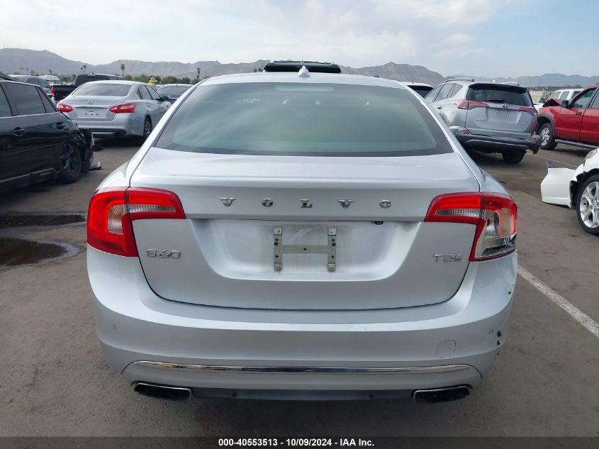 2016 Volvo S60 Inscription T5 Drive-E Platinum VIN: LYV402FM7GB093636 Lot: 40553513