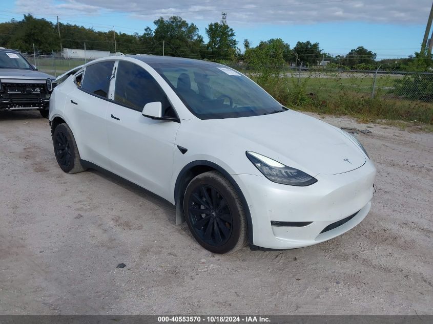 2021 TESLA MODEL Y LONG RANGE DUAL MOTOR ALL-WHEEL DRIVE - 5YJYGDEE6MF177413