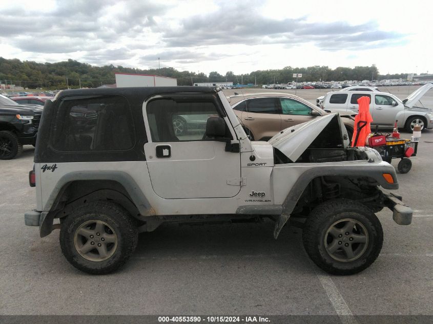 2006 Jeep Wrangler Sport Rhd VIN: 1J4F449S06P733413 Lot: 40553590