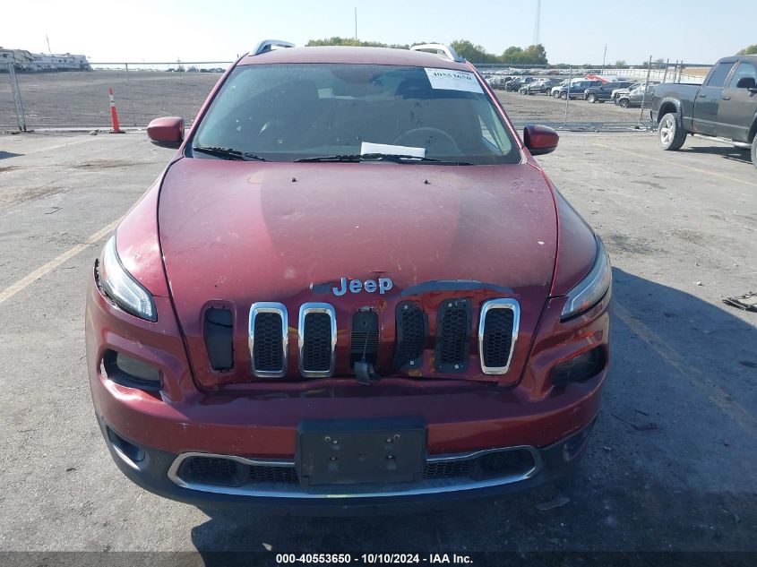 2014 Jeep Cherokee Limited VIN: 1C4PJMDB4EW208157 Lot: 40553650