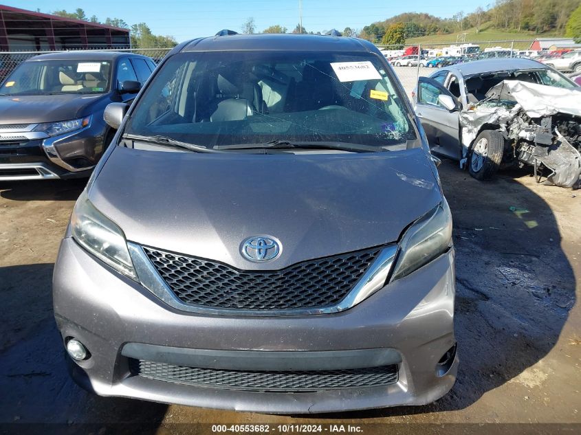 5TDXK3DC4GS737336 2016 Toyota Sienna Se Premium 8 Passenger