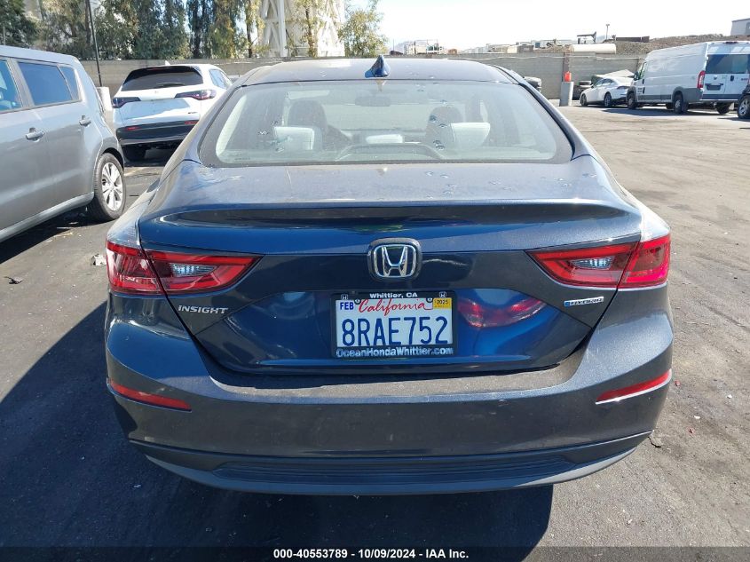 2020 Honda Insight Ex VIN: 19XZE4F59LE006295 Lot: 40553789