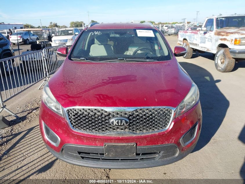 5XYPG4A50GG129842 2016 Kia Sorento 3.3L Lx