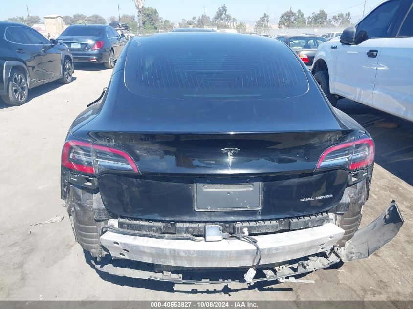 2019 Tesla Model 3 Long Range/Performance VIN: 5YJ3E1EB7KF418042 Lot: 40553827