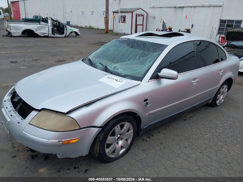 2002 Volkswagen Passat Glx VIN: WVWRH63BX2P306388 Lot: 40553837