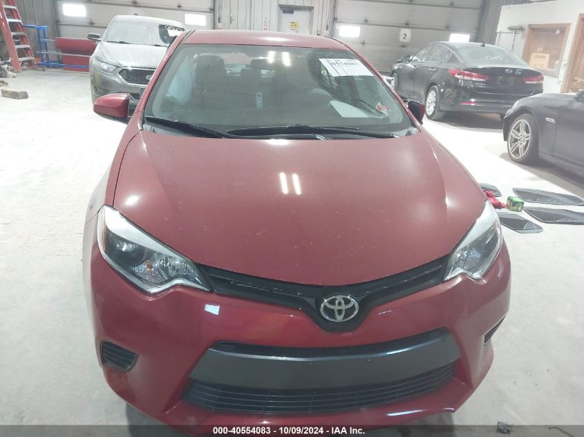 2015 Toyota Corolla Le VIN: 2T1BURHE3FC355714 Lot: 40554083