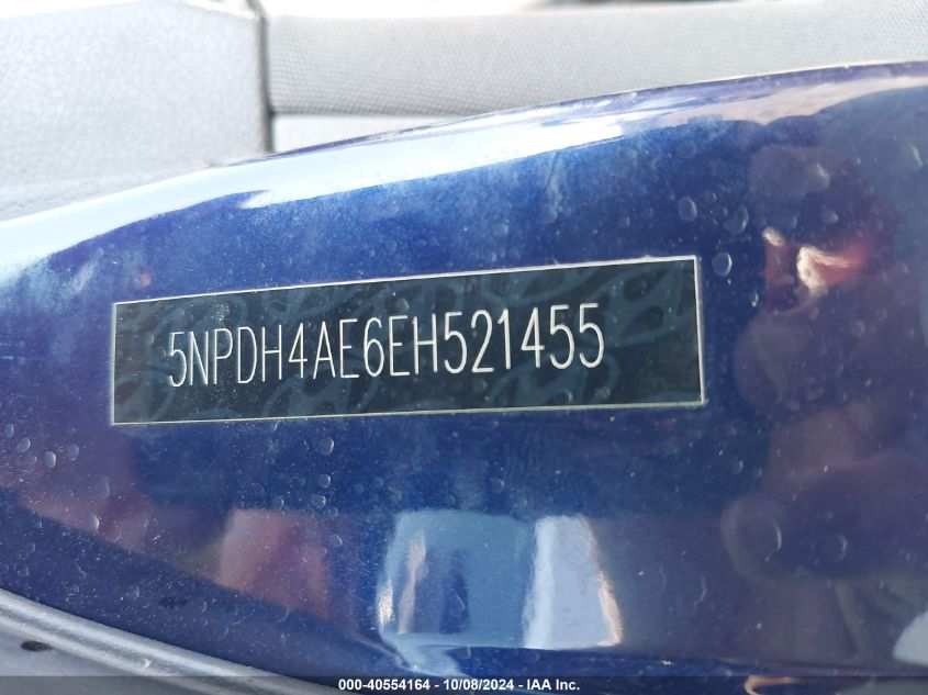 5NPDH4AE6EH521455 2014 Hyundai Elantra Se