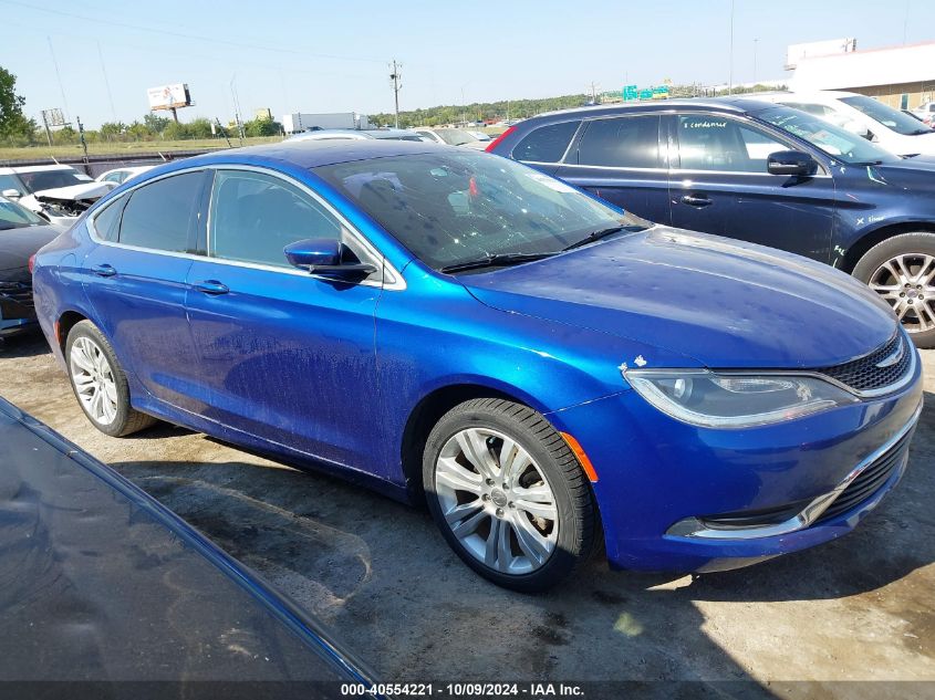 2015 Chrysler 200 Limited VIN: 1C3CCCAB4FN648401 Lot: 40554221