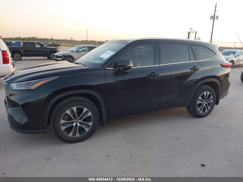 2021 Toyota Highlander Xle VIN: 5TDGZRBH1MS527351 Lot: 40554412