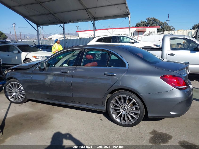 2021 Mercedes-Benz C 300 Sedan VIN: W1KWF8DB9MR616208 Lot: 40554521