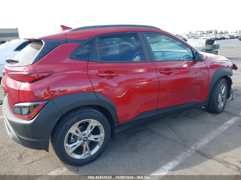 2022 Hyundai Kona Sel VIN: KM8K32AB5NU856837 Lot: 40554528