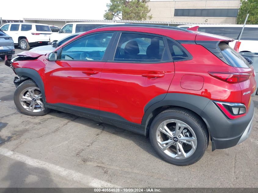 2022 Hyundai Kona Sel VIN: KM8K32AB5NU856837 Lot: 40554528