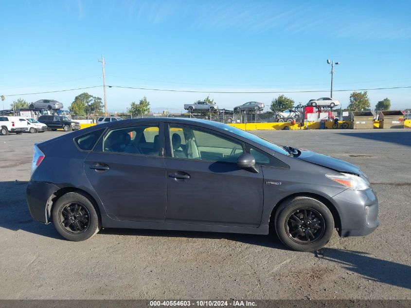 2013 Toyota Prius Two VIN: JTDKN3DU6D1630906 Lot: 40554603