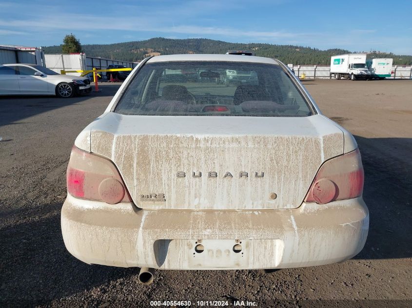 2004 Subaru Impreza 2.5Rs VIN: JF1GD67504H500339 Lot: 40554630