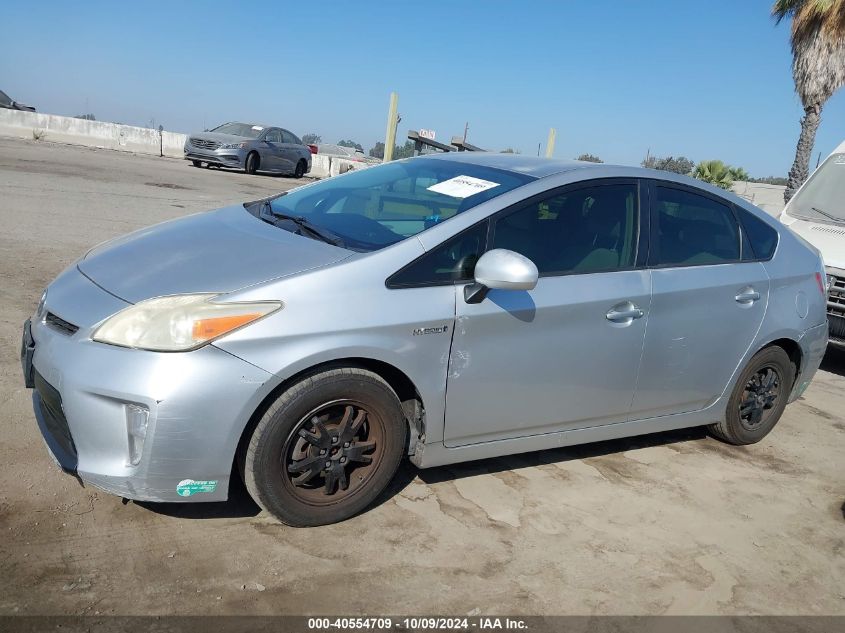 2014 Toyota Prius Three VIN: JTDKN3DU5E1752206 Lot: 40554709