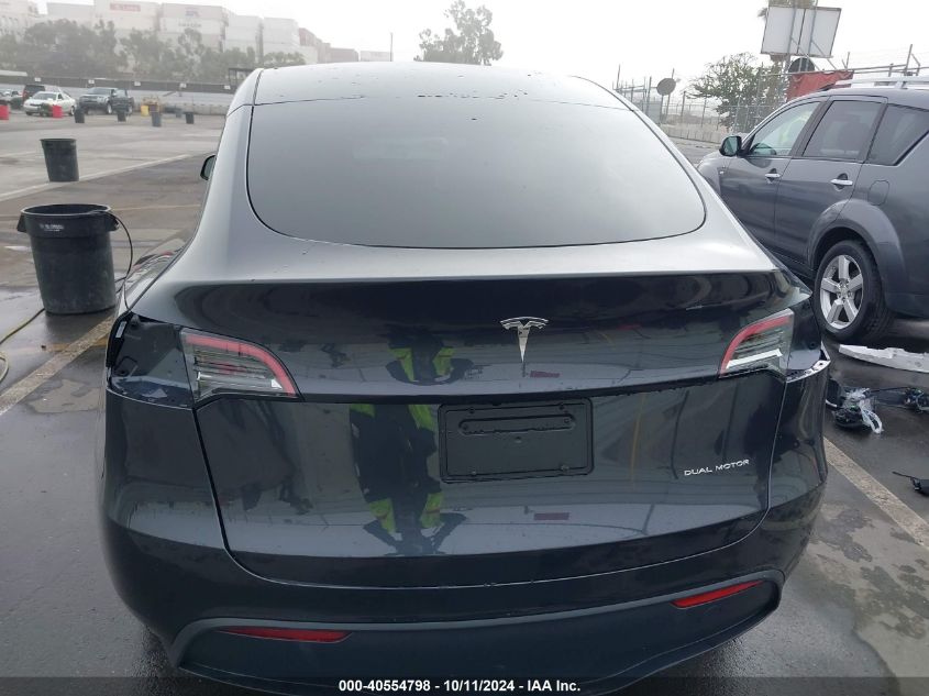 2024 Tesla Model Y Long Range Dual Motor All-Wheel Drive VIN: 7SAYGDEEXRF180731 Lot: 40554798