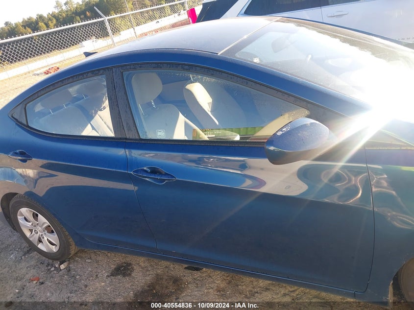 KMHDH4AE6GU648646 2016 Hyundai Elantra Se/Sport/Limited